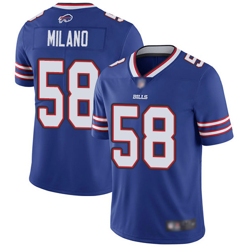 Men Buffalo Bills #58 Matt Milano Royal Blue Team Color Vapor Untouchable Limited Player NFL Jersey->buffalo bills->NFL Jersey